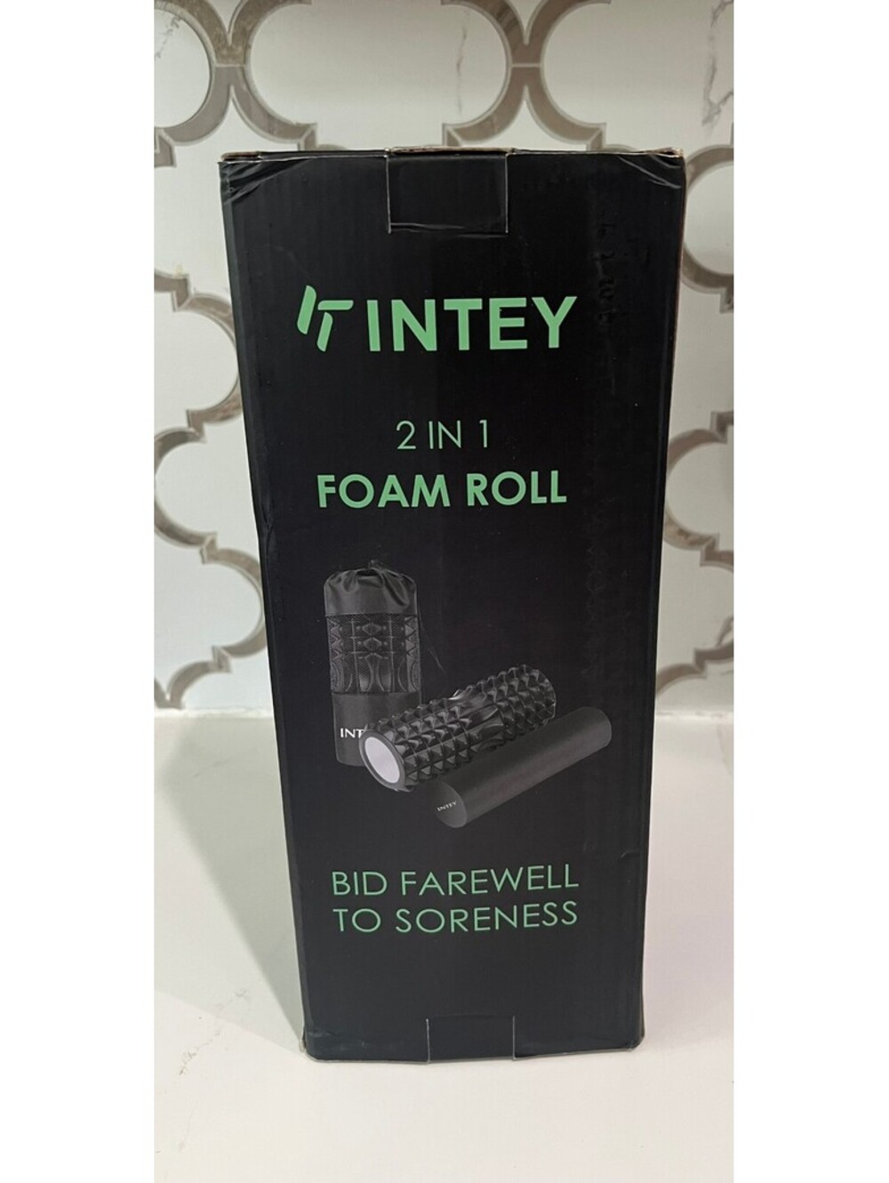 Intey 2 in 1 foam roller with case